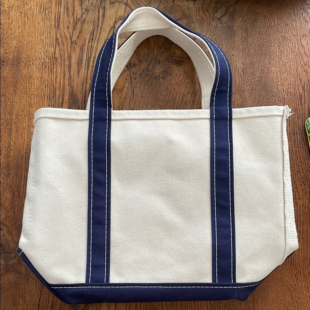 COPY - Canvas Tote Bag with Navy Stripes